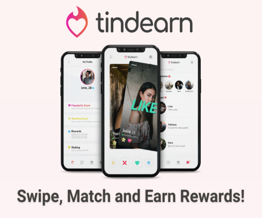 Tindearn---Web3第一款“约会-挣钱”应用程序